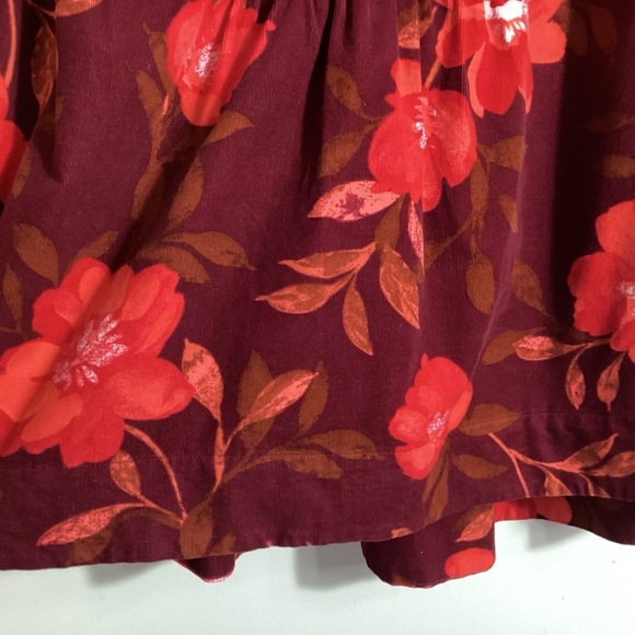 Sonoma Corduroy Puff Sleeve Peasant Top 2X Boho Prairie Western Cottagecore - Picture 10 of 16